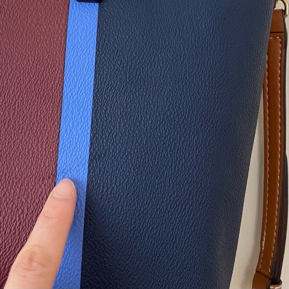 Tory Burch Kerrington Colorful Stripe Leather Tote/Crossbody Bag (medium size) - Picture 13 of 13